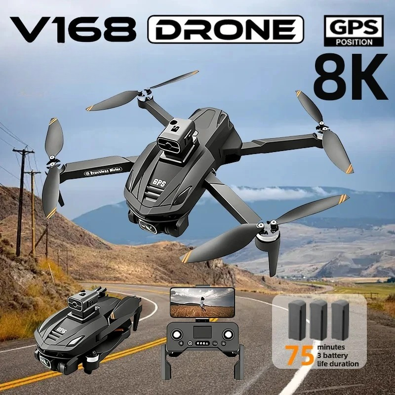Drone Ls Rc - Drone GPS V168 Original Profissional com