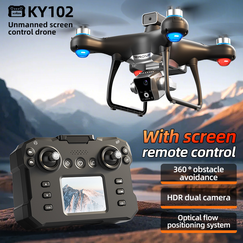 Drone Ky102 Rc - 2025 nova versão controlada por tela