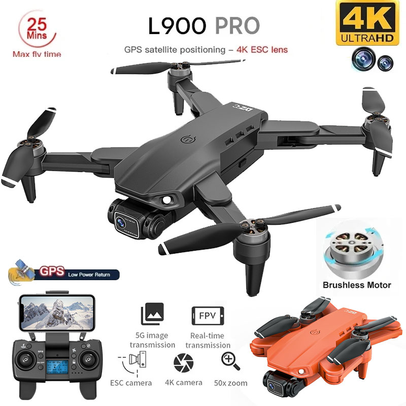 Drone Rc Plegable - L900 pro gps drone 4k profissional