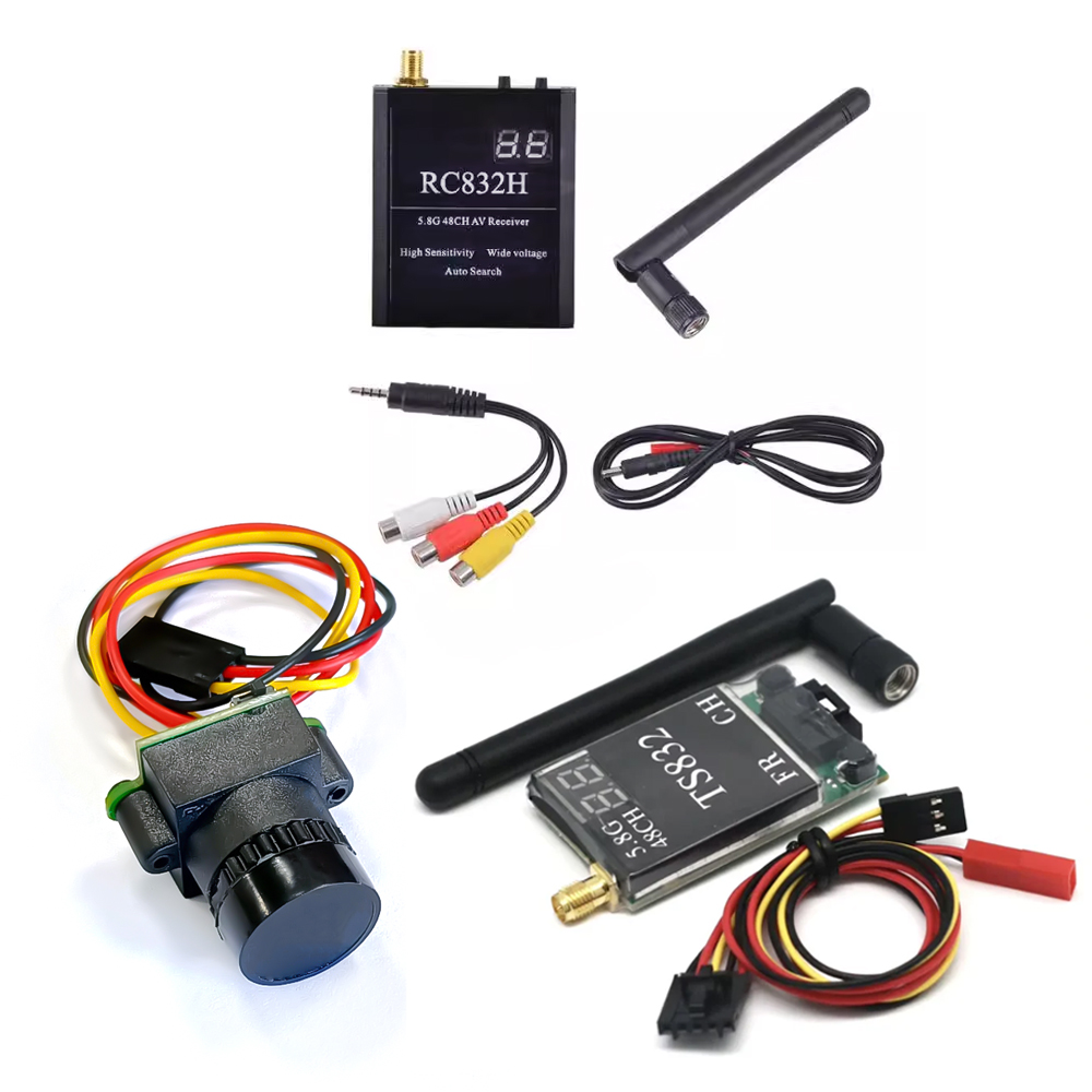 Drone Rc Plegable - Transmissor sem fio AV, receptor TS832,