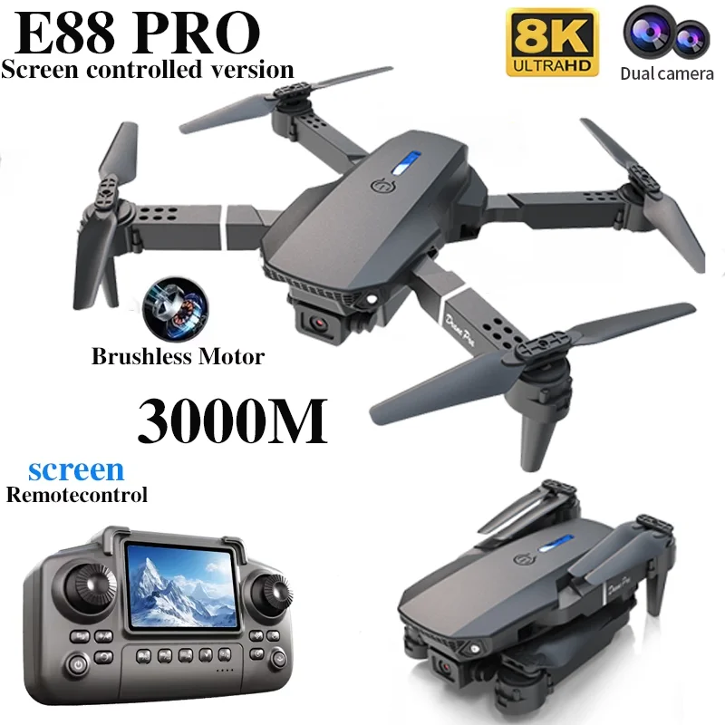 Profissional e88 pro drone com - Drone Rc Plegable avaliação e preço