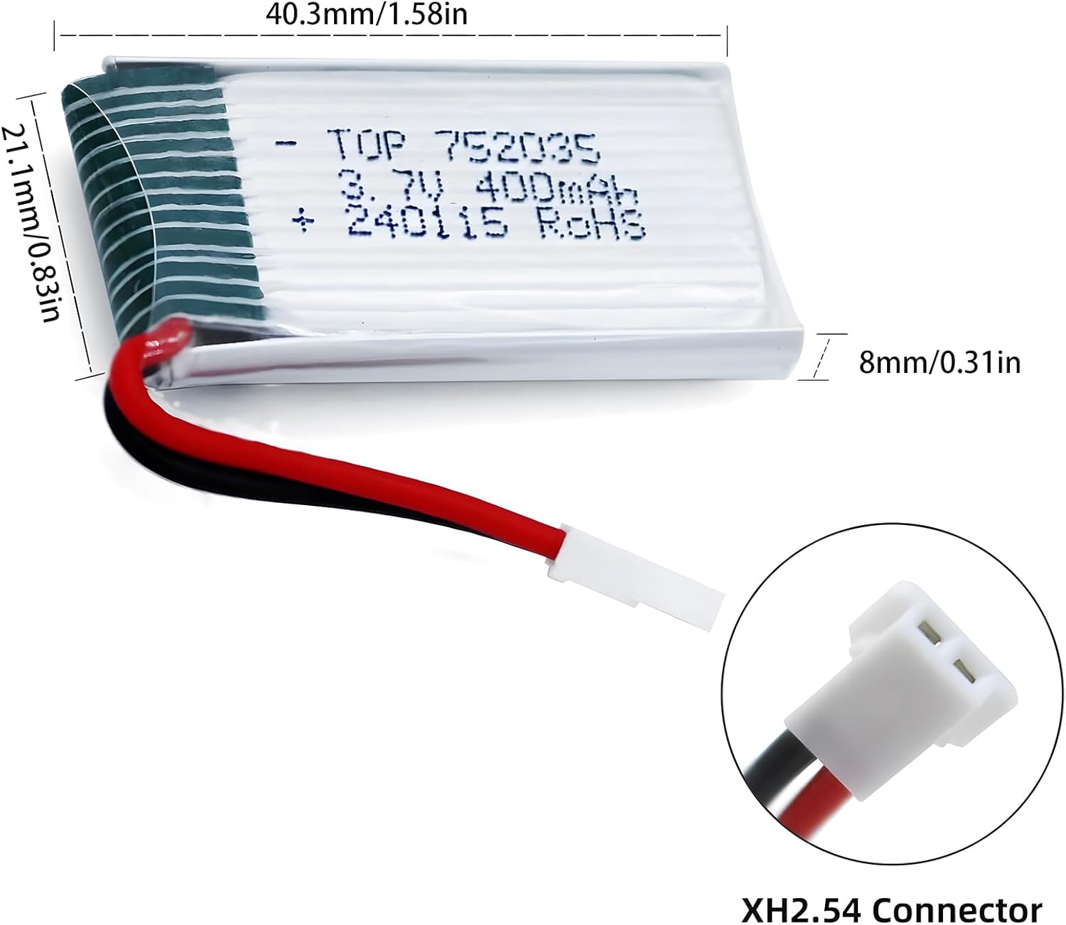 Pacote com 5 Baterias LiPo 3.7 - Drone Xh2 Rc avaliação e preço