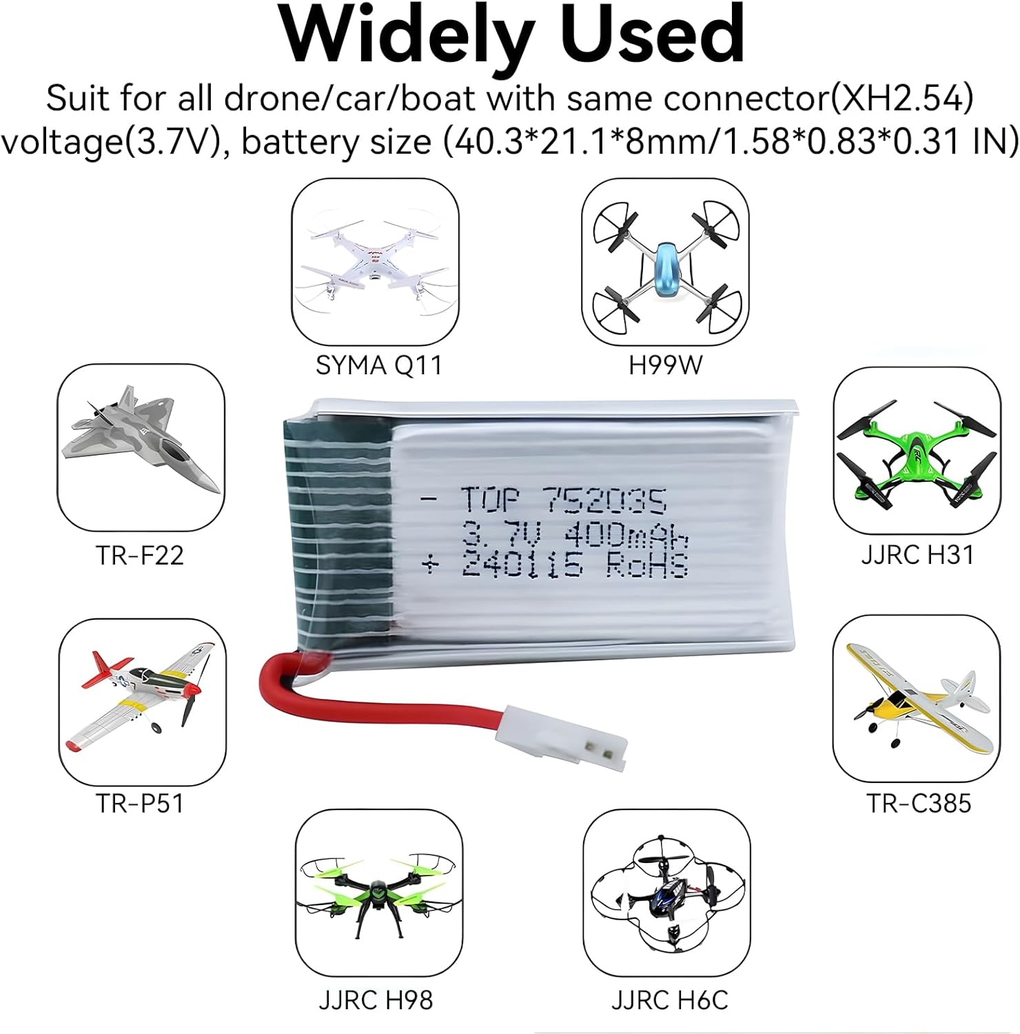 Pacote com 5 Baterias LiPo 3.7 - Drone Xh2 Rc avaliação e preço