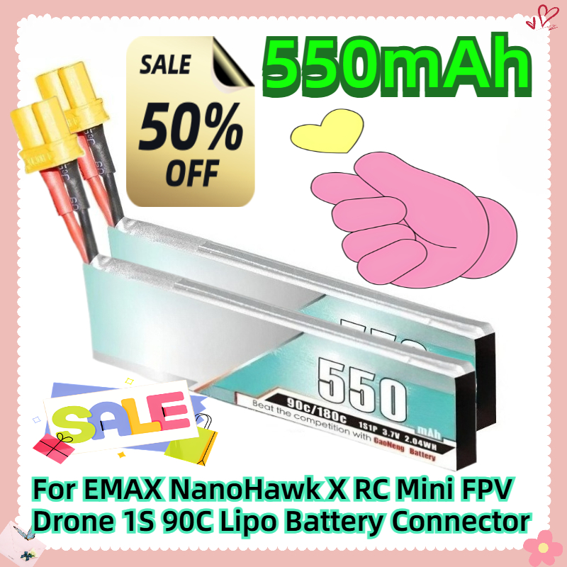 550mAh 3.7V para EMAX NanoHawk - Drone Ls Rc avaliação e preço