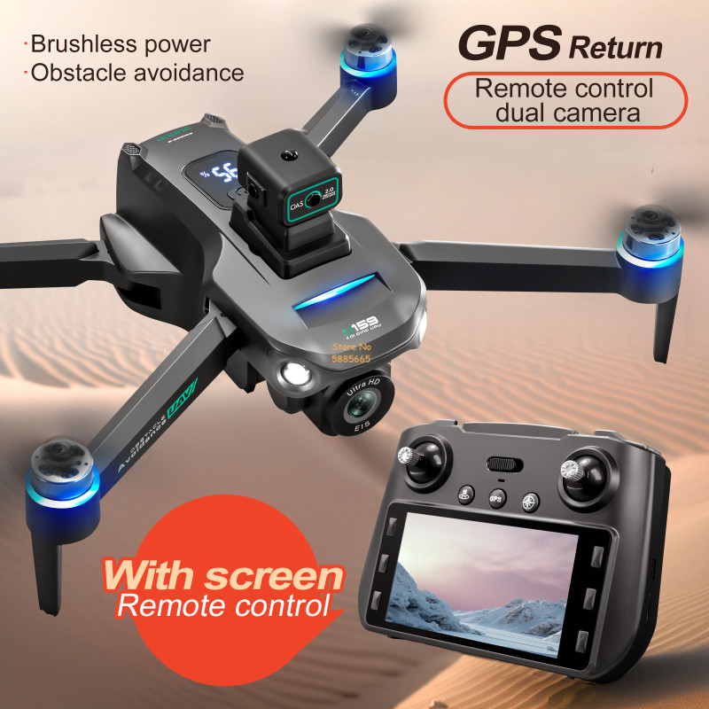 8k câmera dupla 5g wifi fpv co - Drone Rc Plegable avaliação e preço