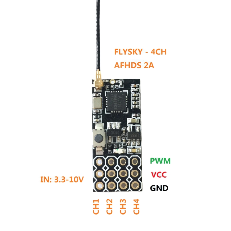 Receptor Mini Flysky FS2A 4CH  - Drone Helicopter Rc avaliação e preço
