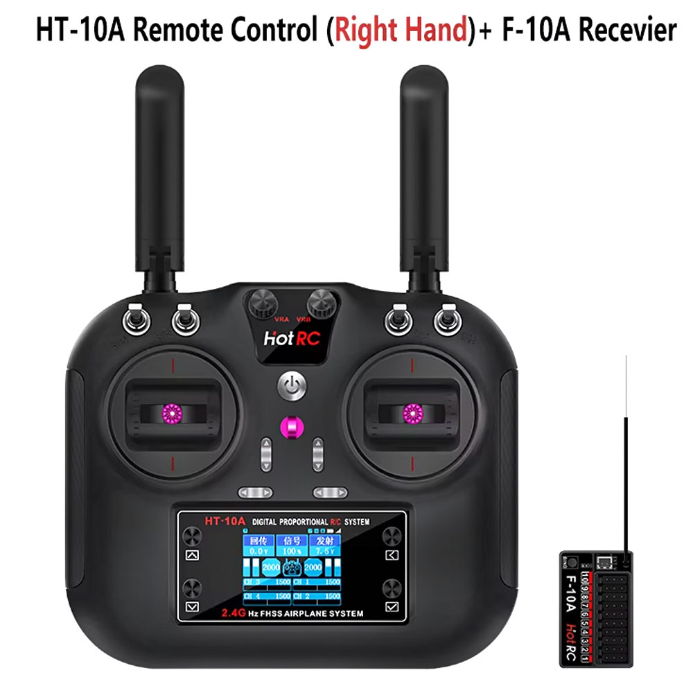 Transmissor Hotrc HT-10A 2.4G  - Drone Helicopter Rc avaliação e preço