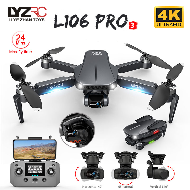 L106 Pro 3 Drone 5G WIFI FPV D - Drone Rc Pro 2 avaliação e preço