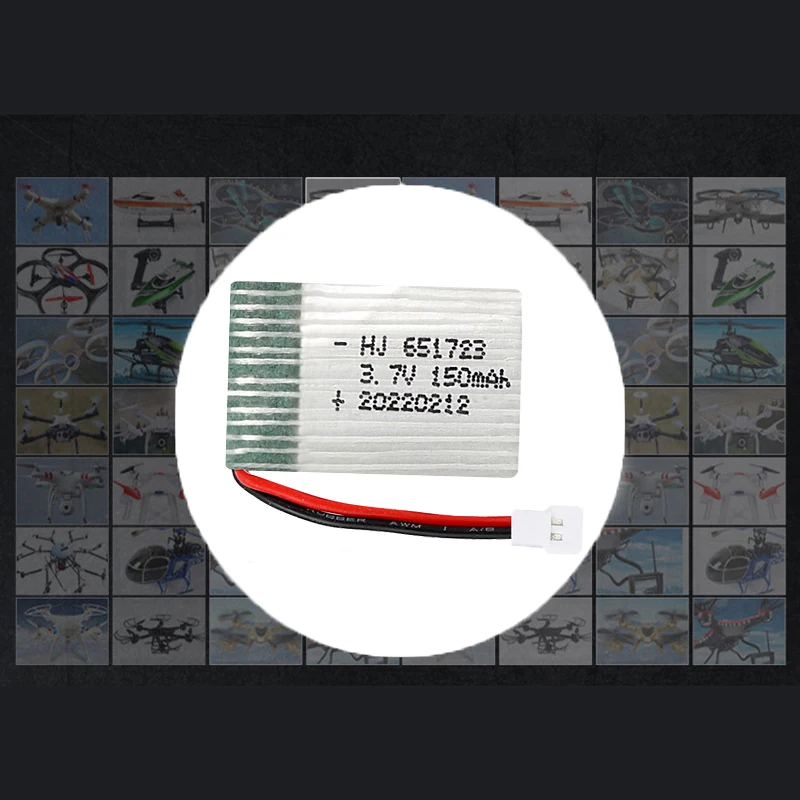 Bateria de íon-lítio 651723 3. - Drone Xh2 Rc avaliação e preço